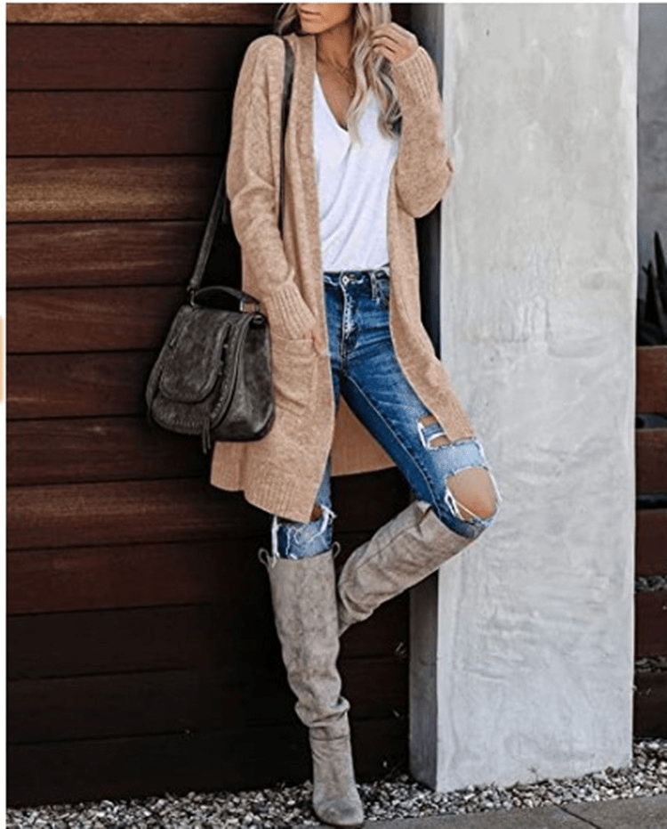 Strikket Sweater til Kvinder – Komfortabel og Stilfuld - My Store