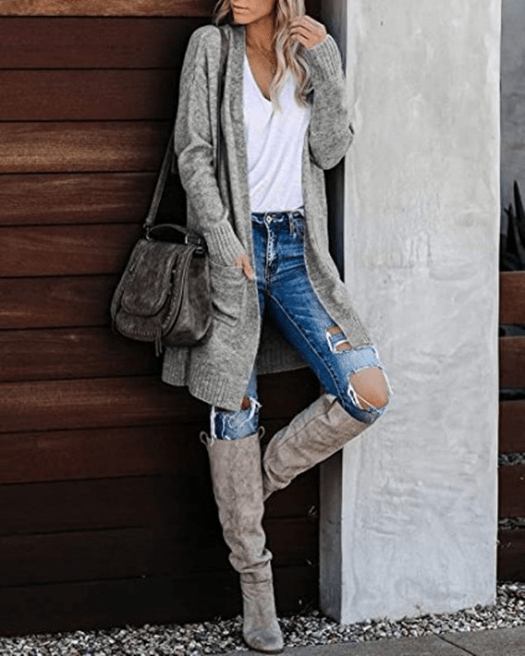 Strikket Sweater til Kvinder – Komfortabel og Stilfuld - My Store