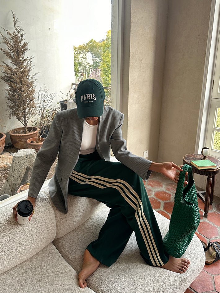 Patchwork Stribede Bukser til Kvinder – Kreative, Komfortable og Afslappede - My Store