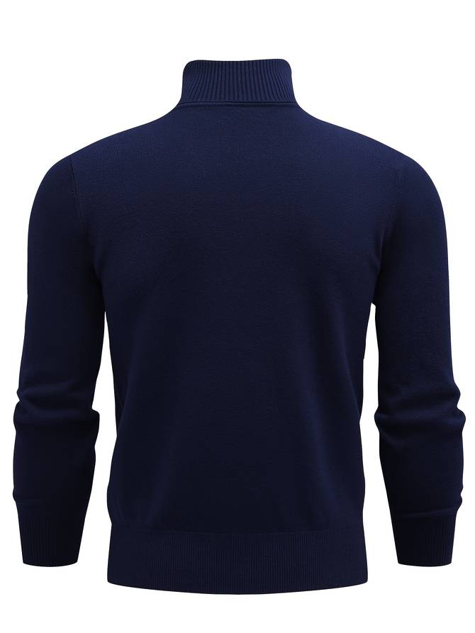 Casual Rullekrave Sweater til Mænd – Stilfuld og Varm - My Store