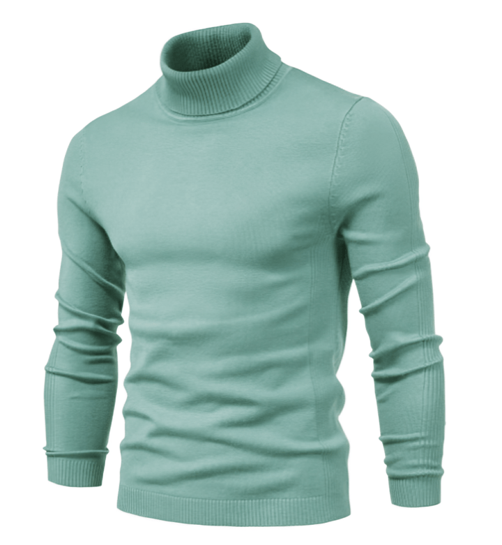 Casual Rullekrave Sweater til Mænd – Stilfuld og Varm - My Store