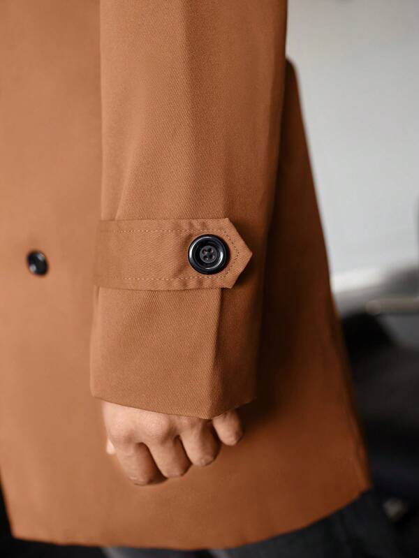 Lang Karamel Frakke til Mænd – Elegant, Varm og Tidløs Stil - My Store