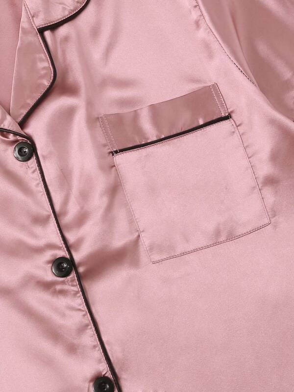 Satin Pyjamassæt til Kvinder – Elegant, Blødt og Tidløst - My Store