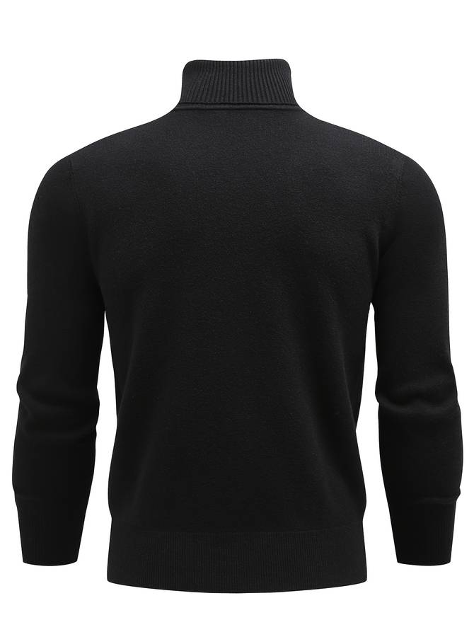 Casual Rullekrave Sweater til Mænd – Stilfuld og Varm - My Store