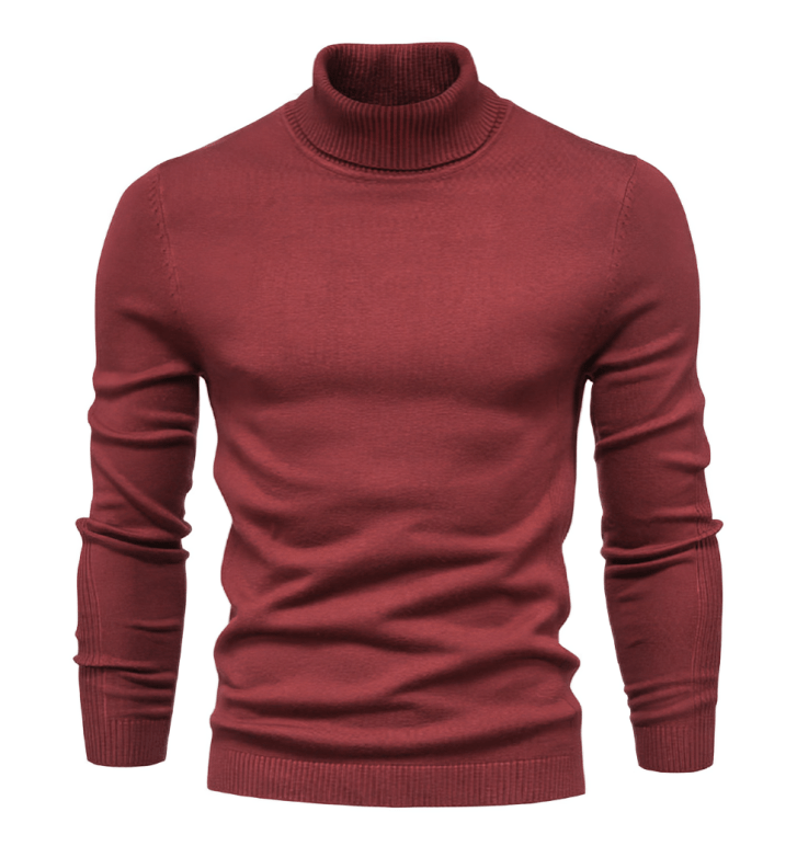 Casual Rullekrave Sweater til Mænd – Stilfuld og Varm - My Store