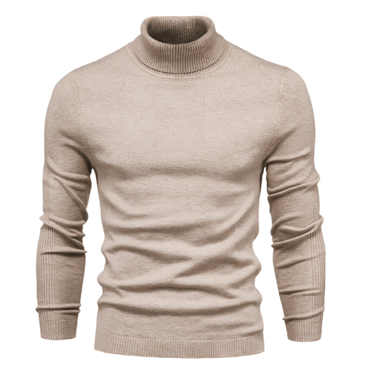 Casual Rullekrave Sweater til Mænd – Stilfuld og Varm - My Store