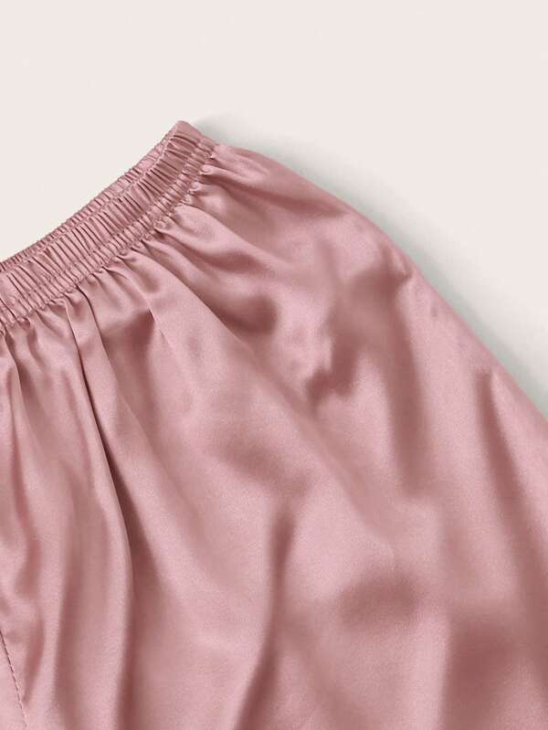 Satin Pyjamassæt til Kvinder – Elegant, Blødt og Tidløst - My Store